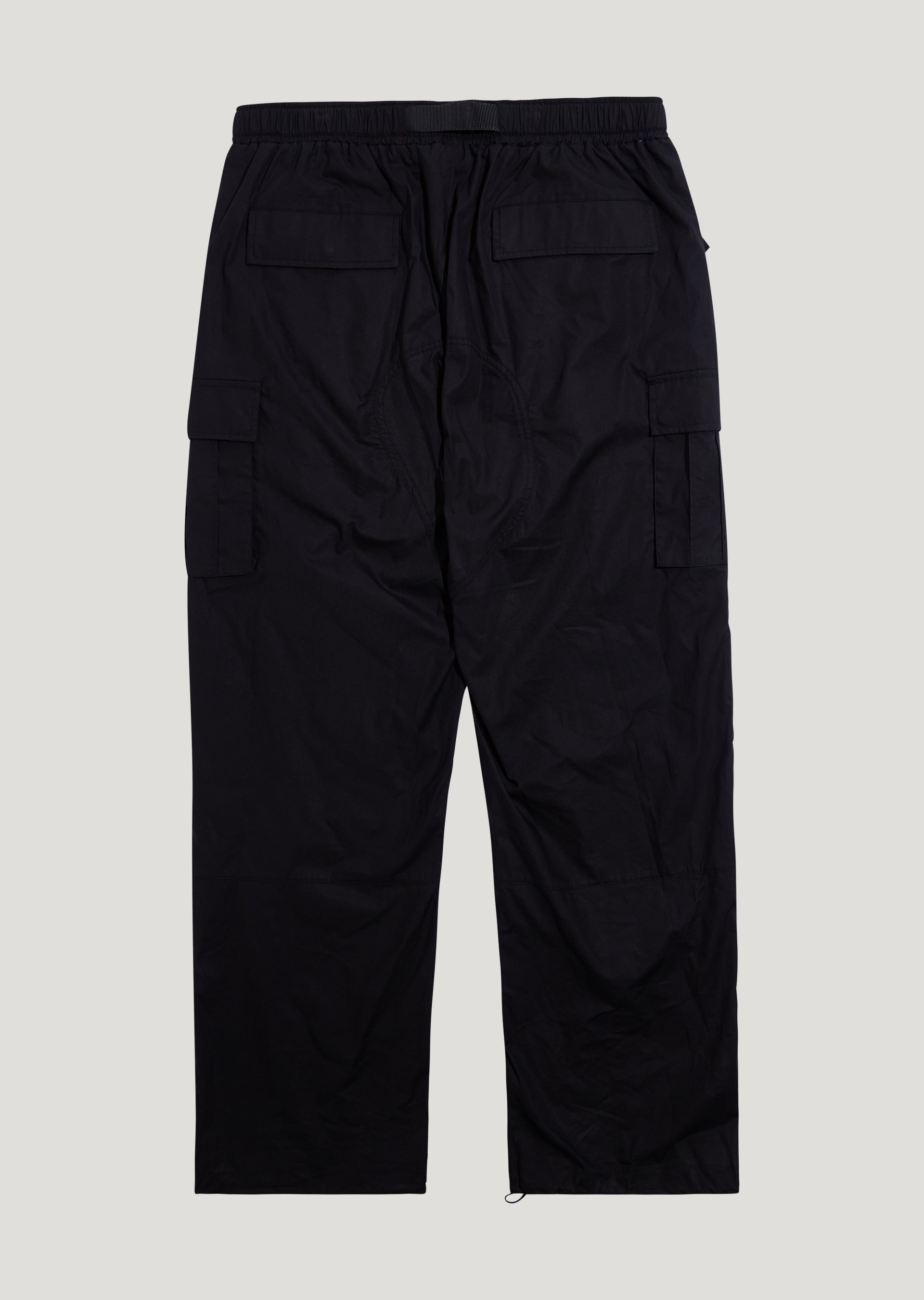 Baggy Nylon Cargo Pant (Black)