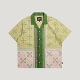 Patch Work Short Sleeve Button-Down (Khaki)