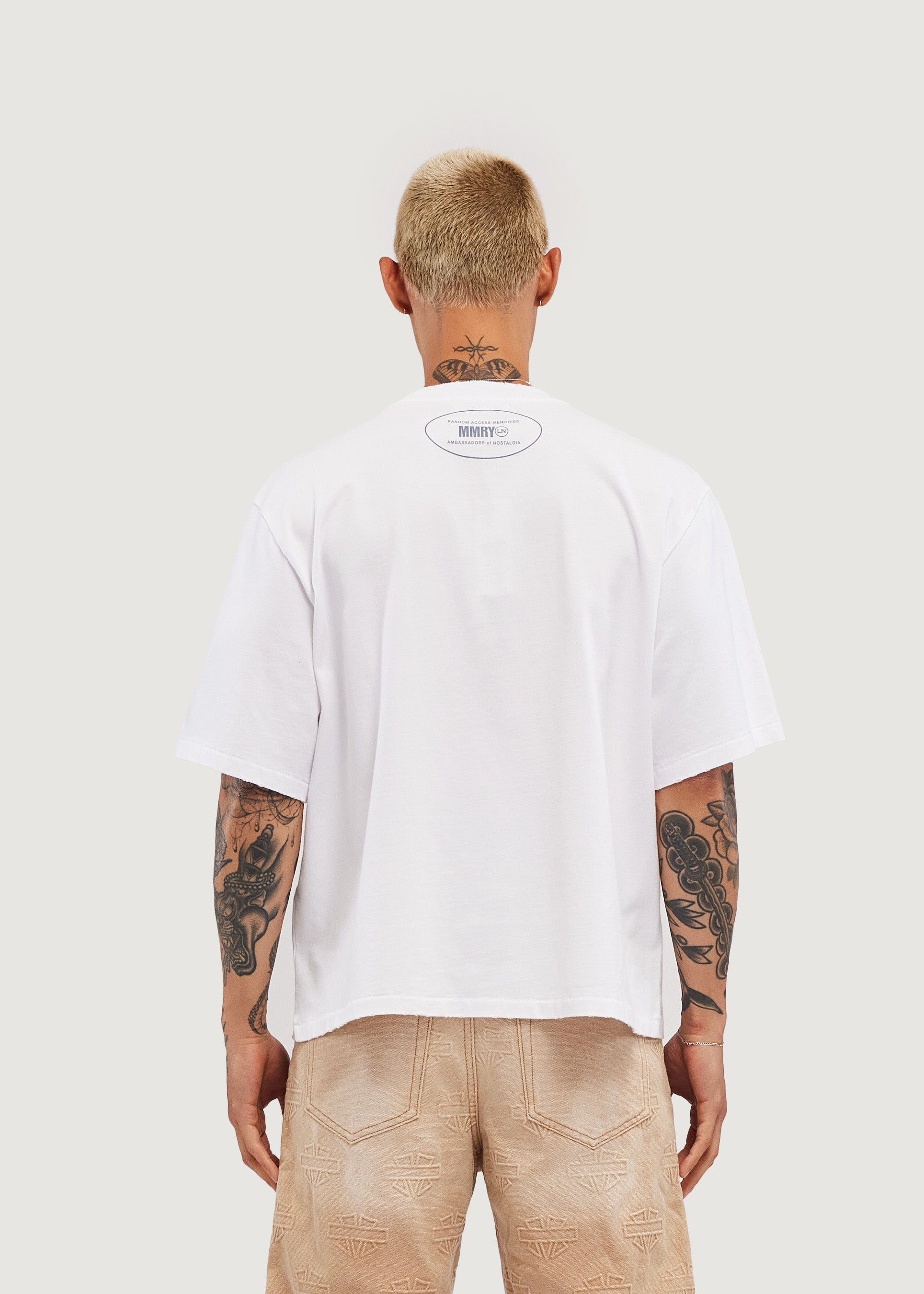 Wild Horses Crop Tee (Off White)