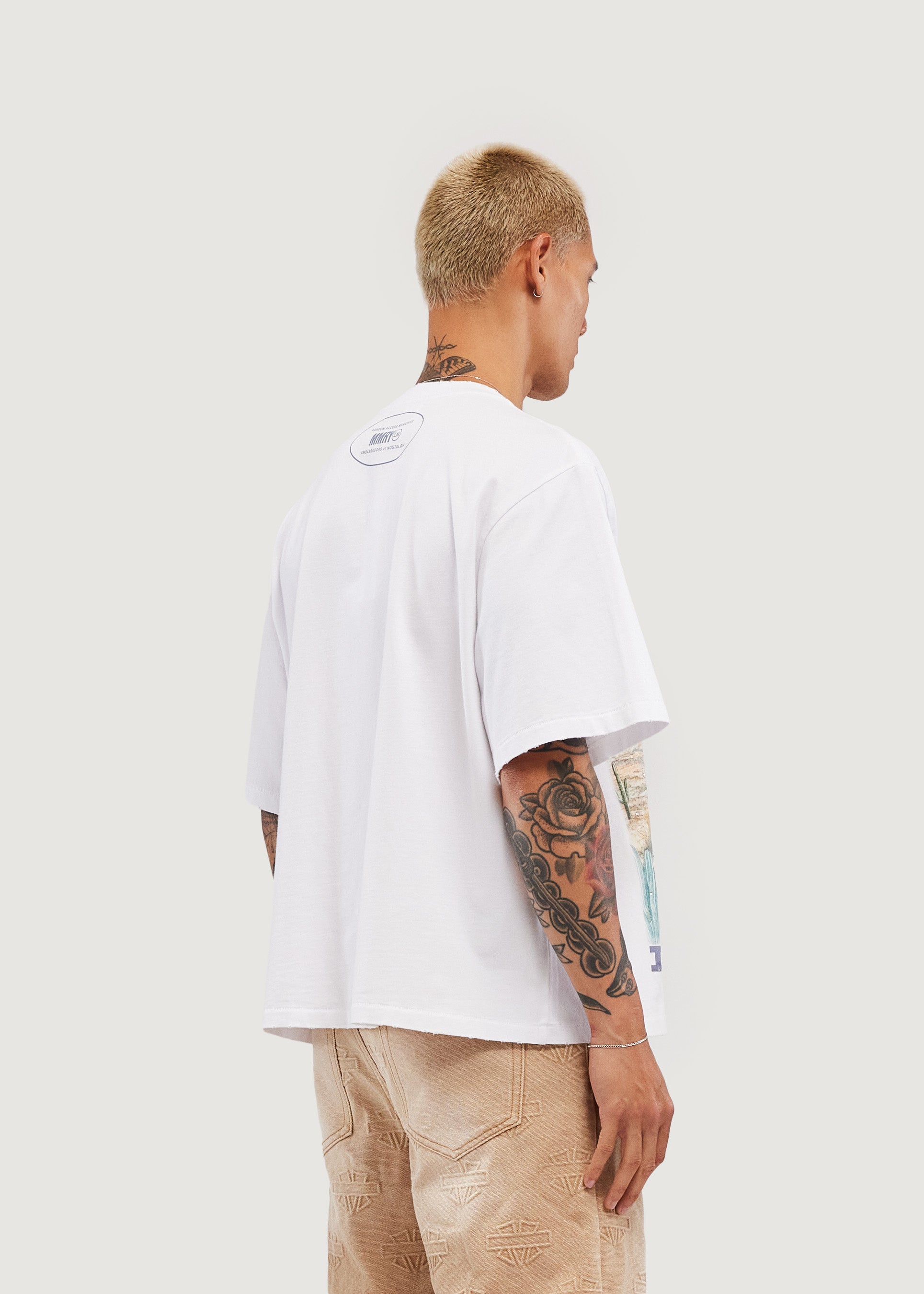 Wild Horses Crop Tee (Off White)