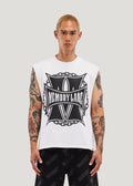 M Shield Sleeveless Crop Tee (Off White)