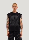 M Shield Sleeveless Crop Tee (Vintage Black)