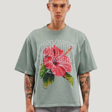 Slippin' Crop Tee (Sage)