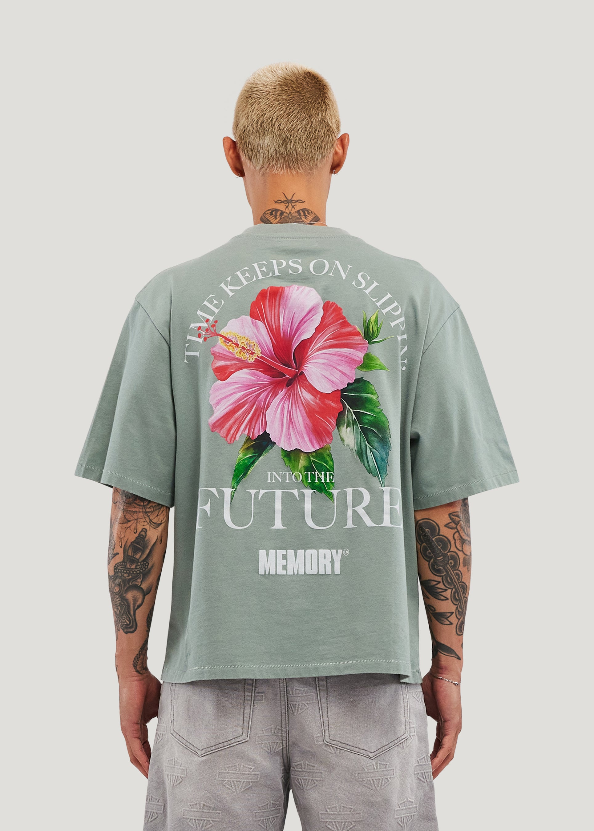 Slippin' Crop Tee (Sage)