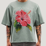 Slippin' Crop Tee (Sage)