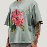 Slippin' Crop Tee (Sage)