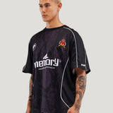 Snake Pattern Soccer Jersey (Black)
