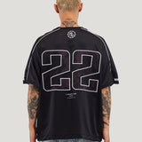 Snake Pattern Soccer Jersey (Black)