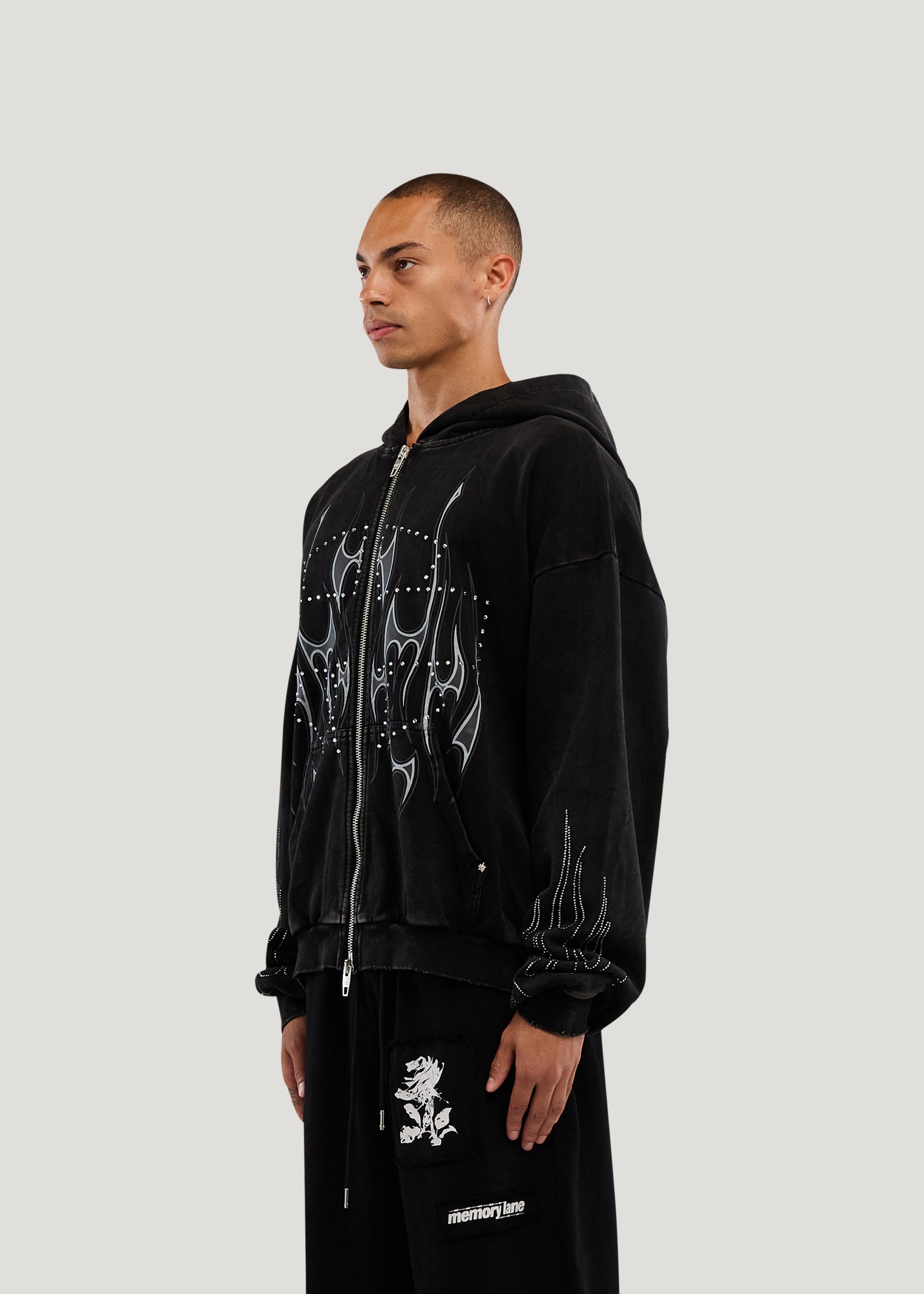FLAME ZIP HOODIE