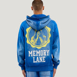 Initial Full Zip Hoodie (Faded Blue)