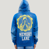 Initial Full Zip Hoodie (Faded Blue)
