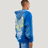 Initial Full Zip Hoodie (Faded Blue)