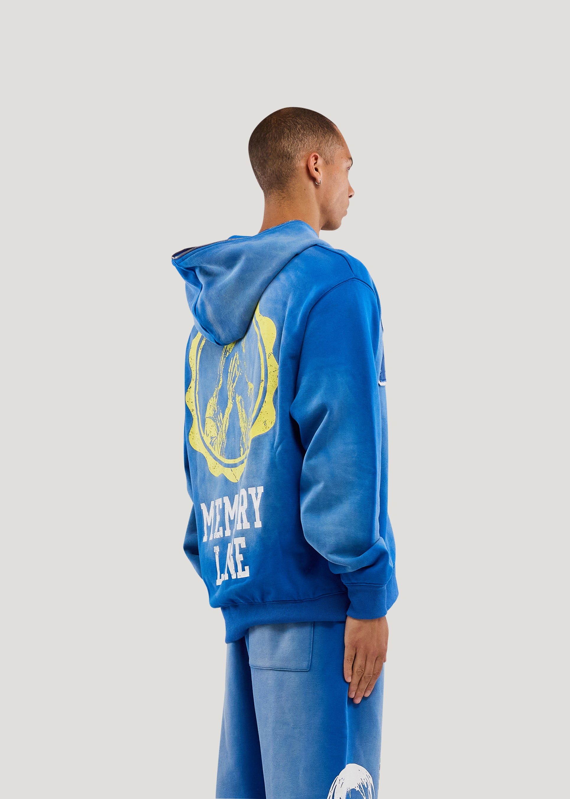 INITIAL ZIP HOODIE