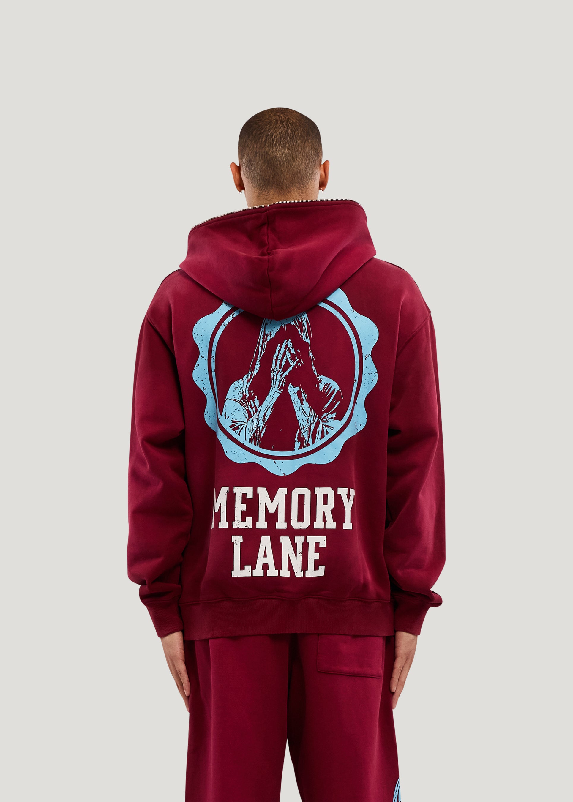 INITIAL ZIP HOODIE