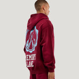 Initial Full Zip Hoodie (Burgundy)