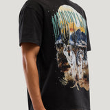 Running Wolves Tee (Vintage Black)