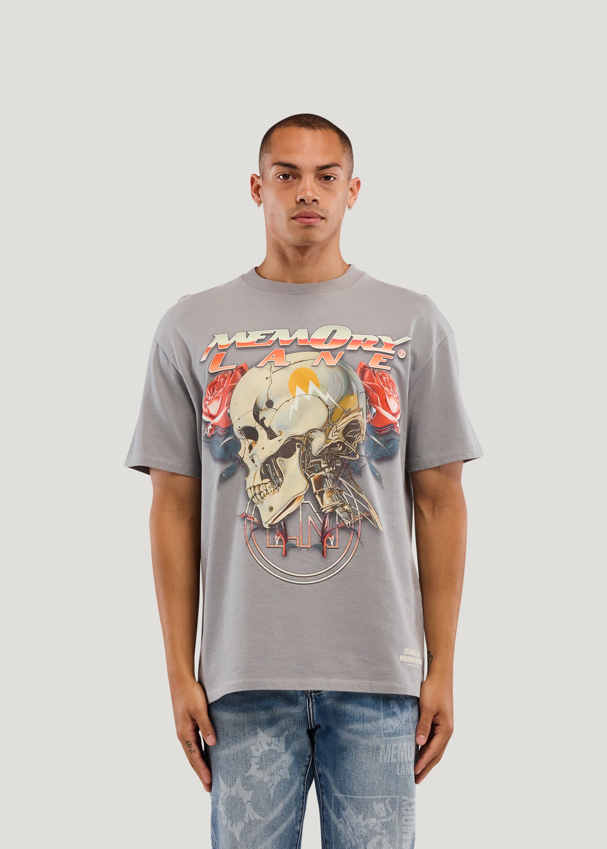 SKULL ROSES TEE