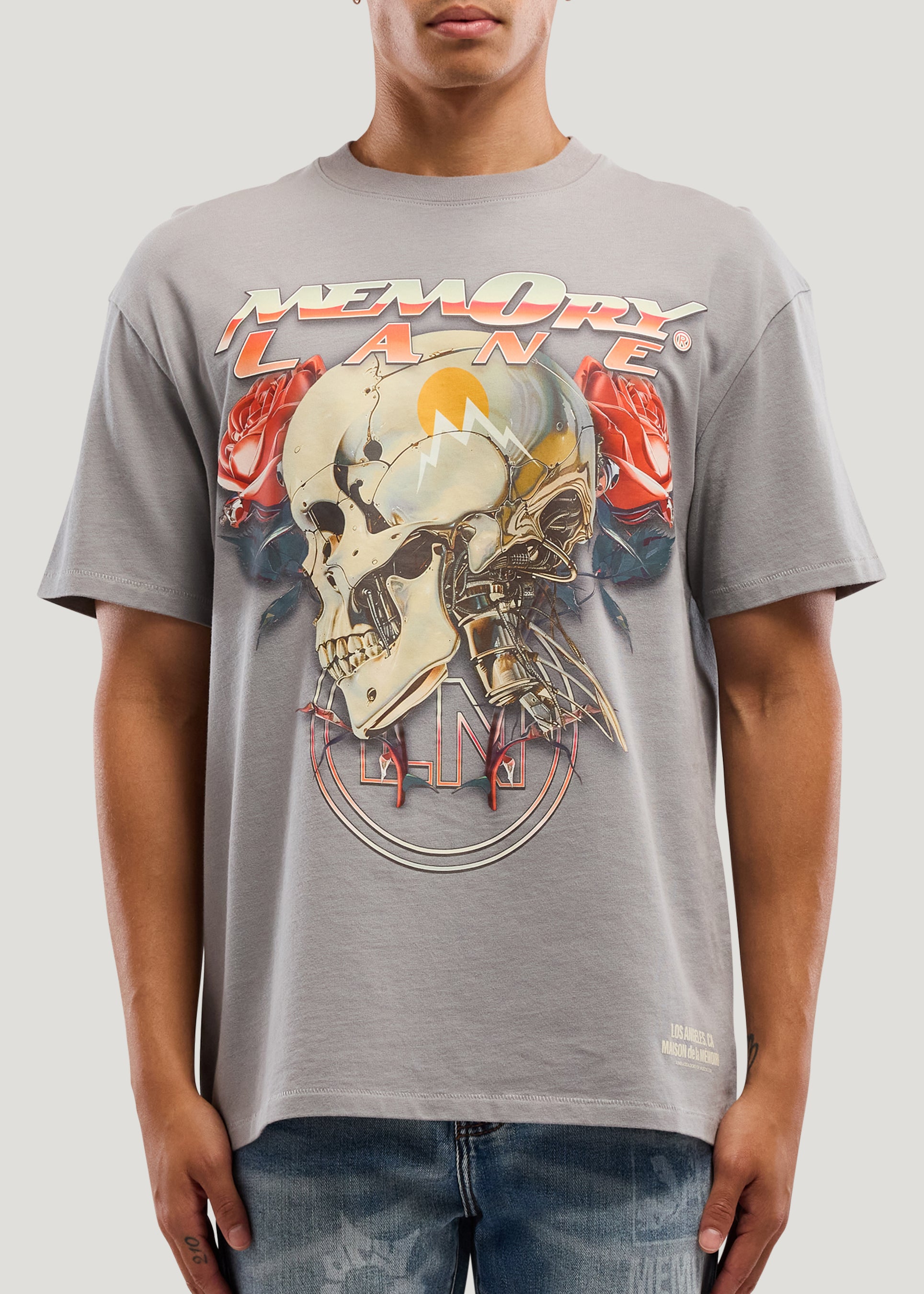 SKULL ROSES TEE