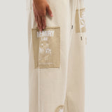 Patch Flyer Sweatpant (Cream)