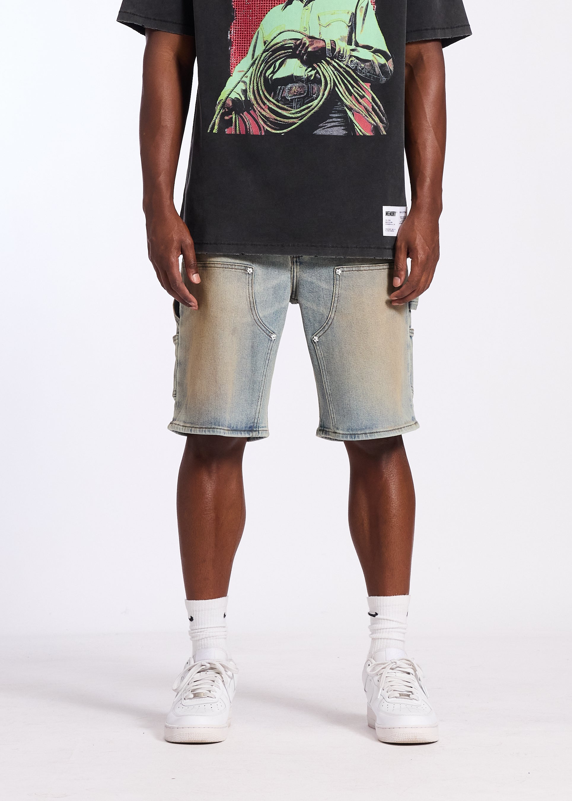 CARPENTER DENIM SHORT