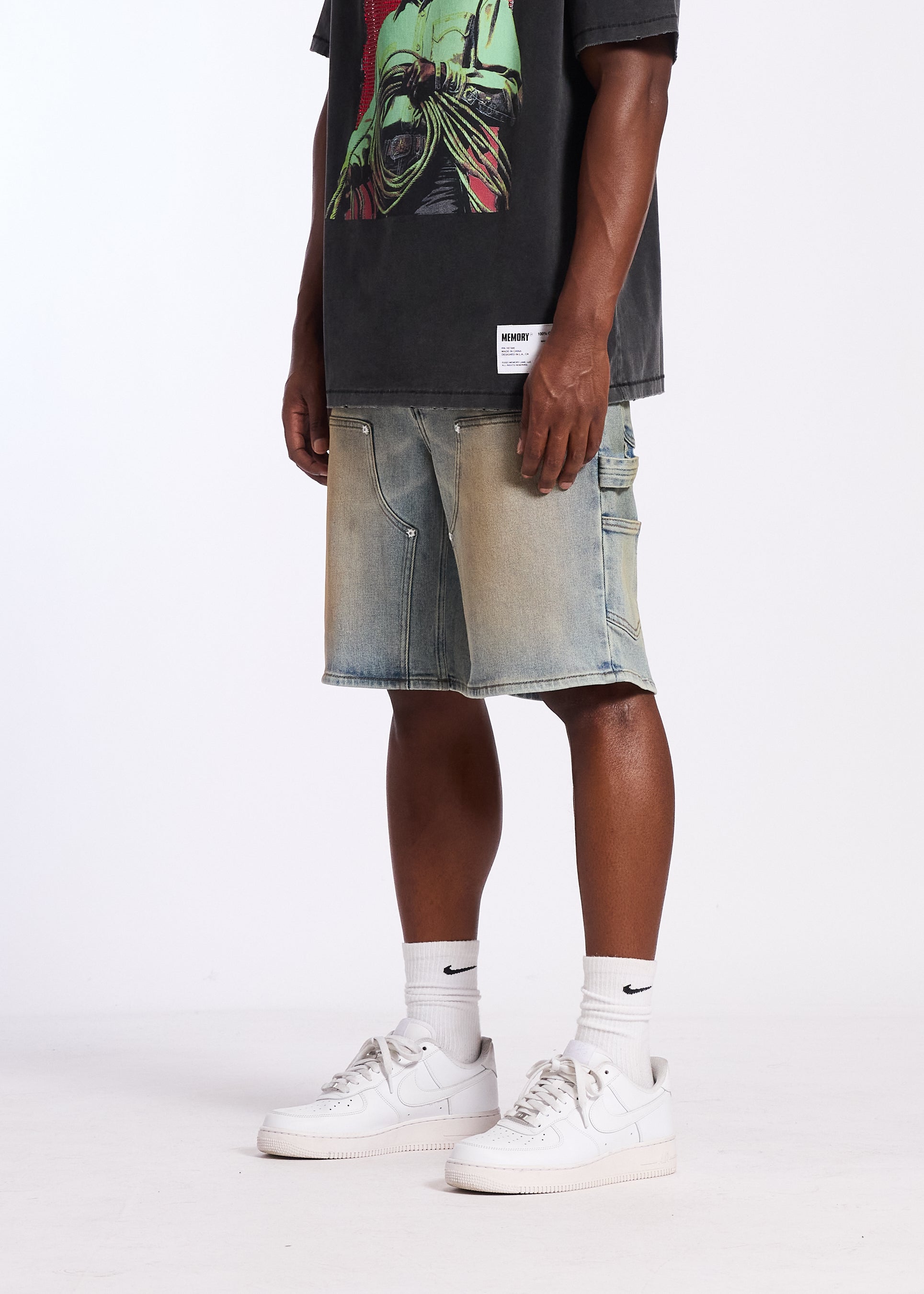 CARPENTER DENIM SHORT