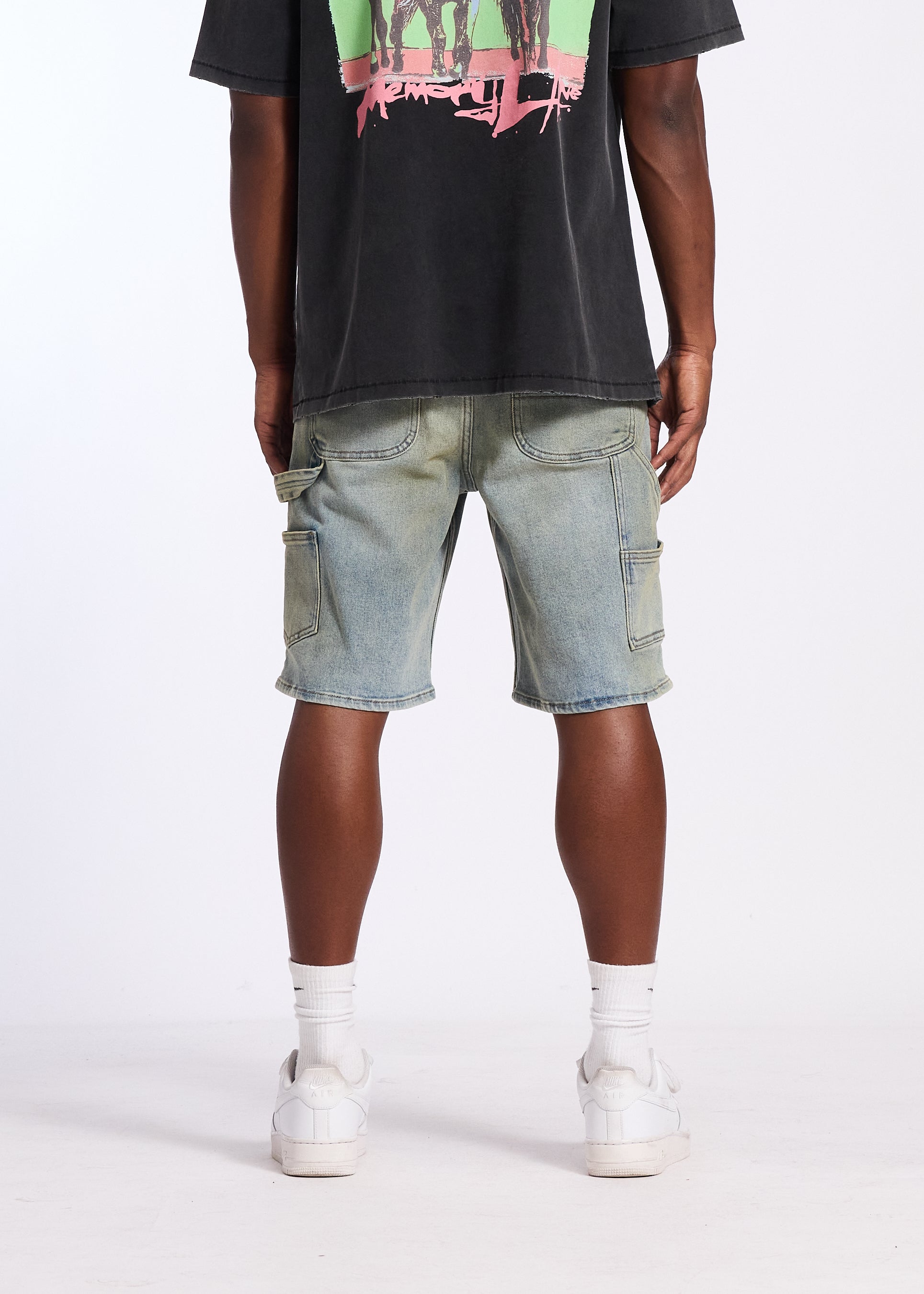 CARPENTER DENIM SHORT