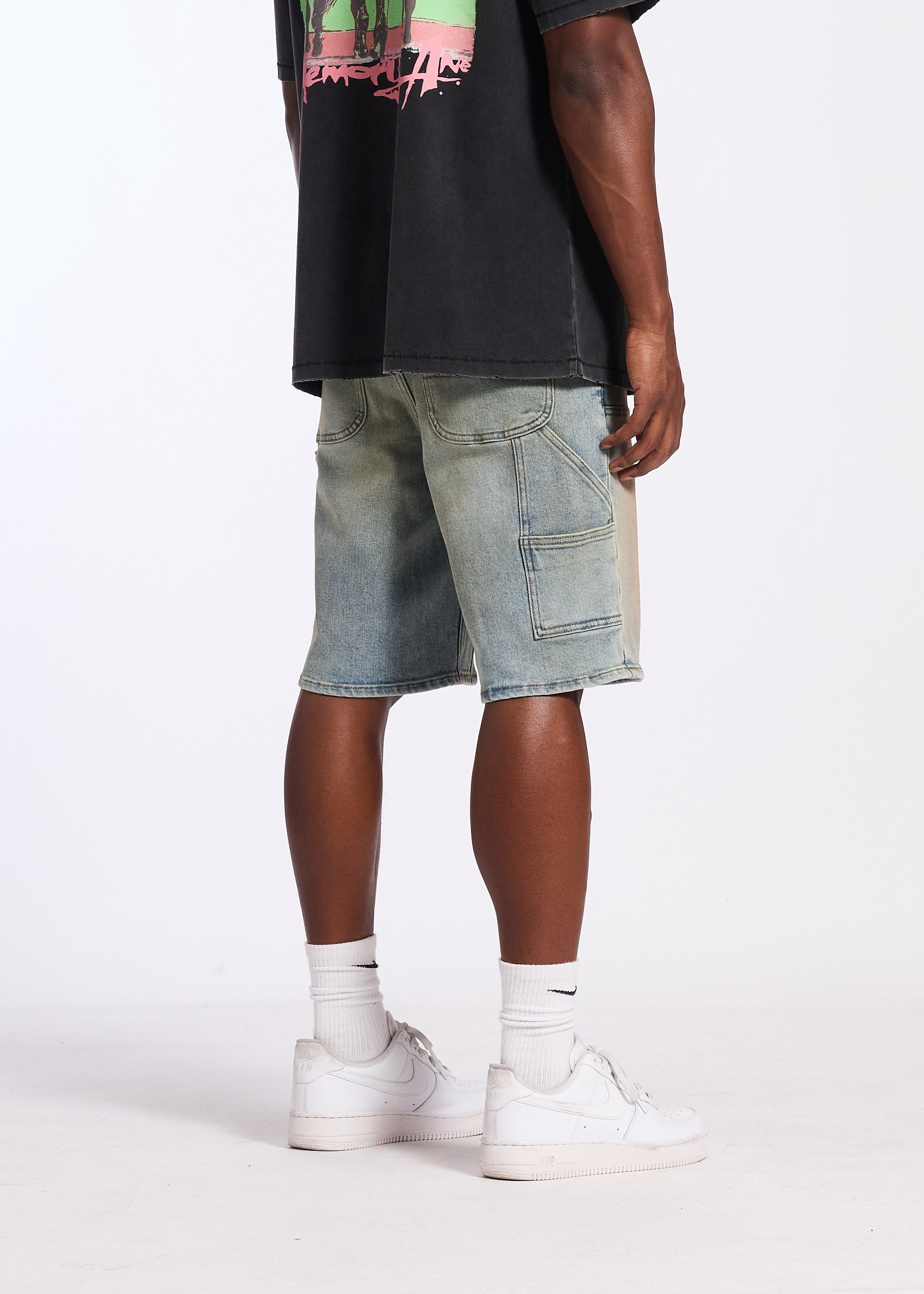 CARPENTER DENIM SHORT