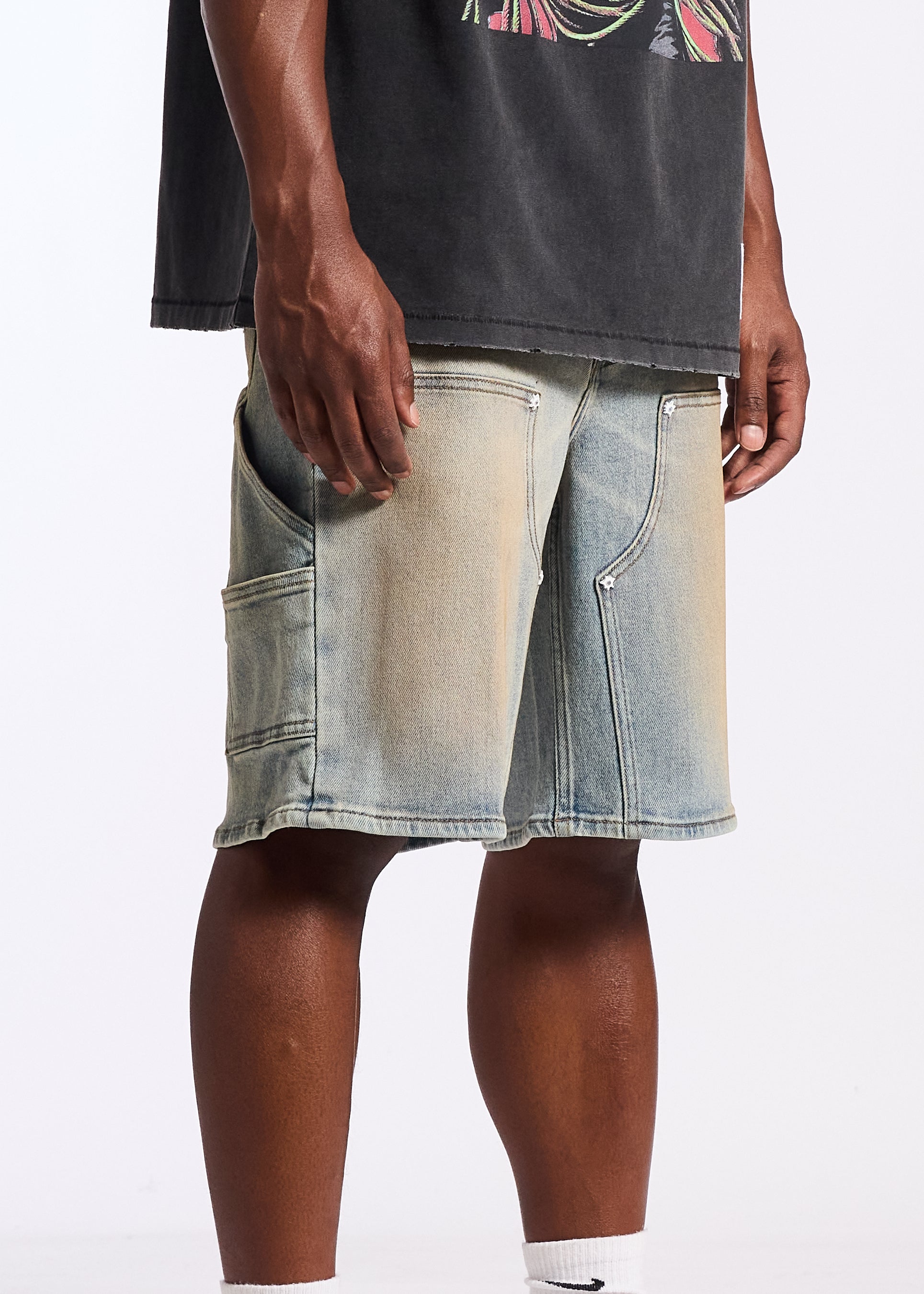 CARPENTER DENIM SHORT