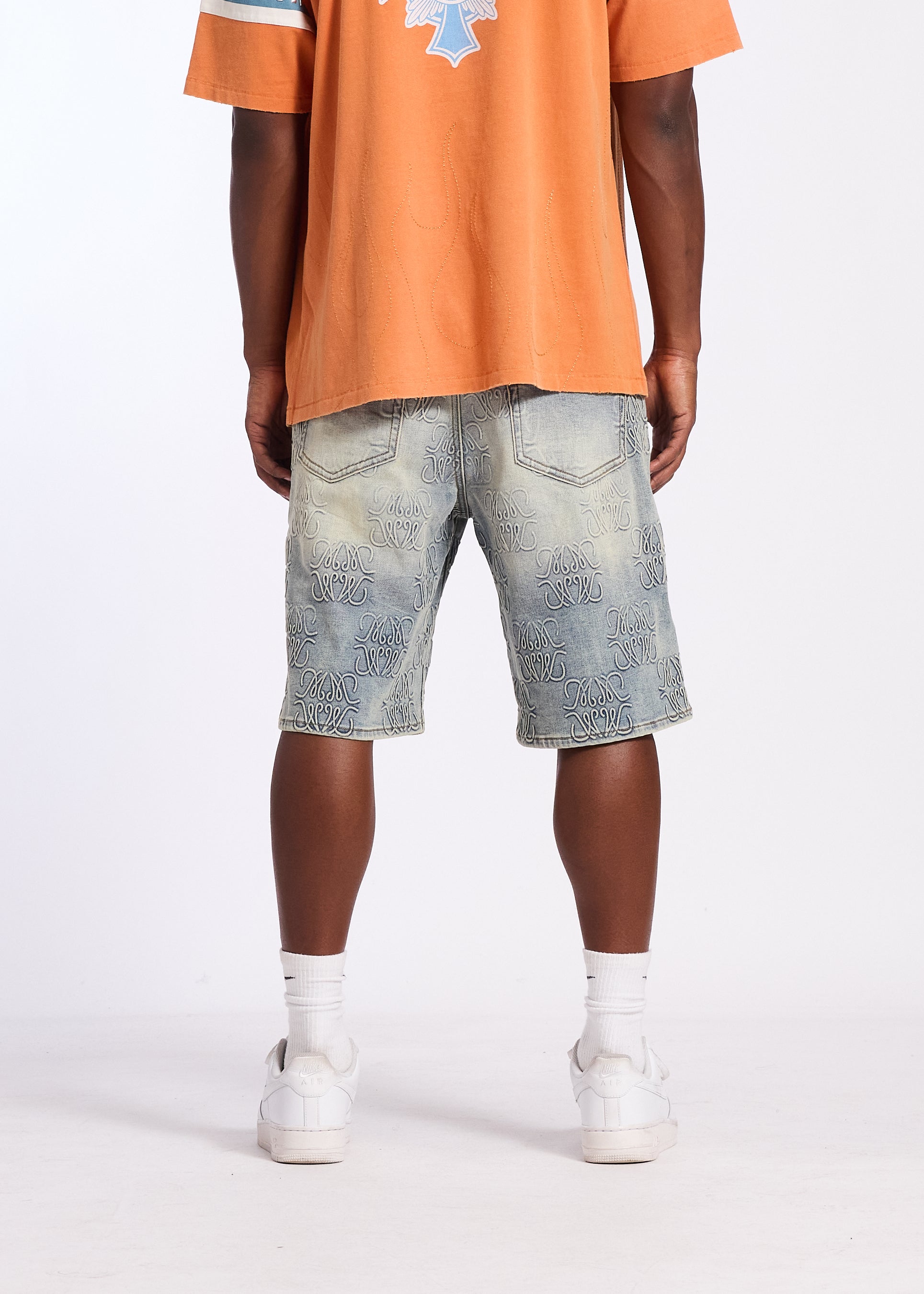 MONOGRAM DENIM SHORT