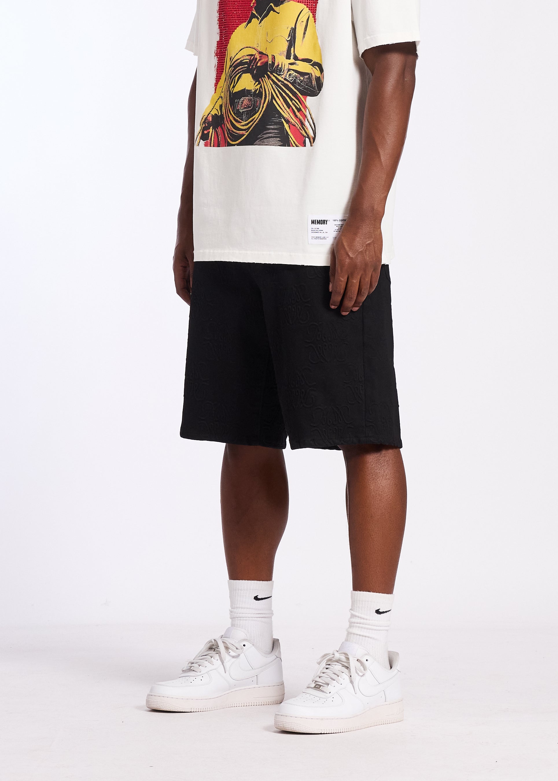 MONOGRAM DENIM SHORT