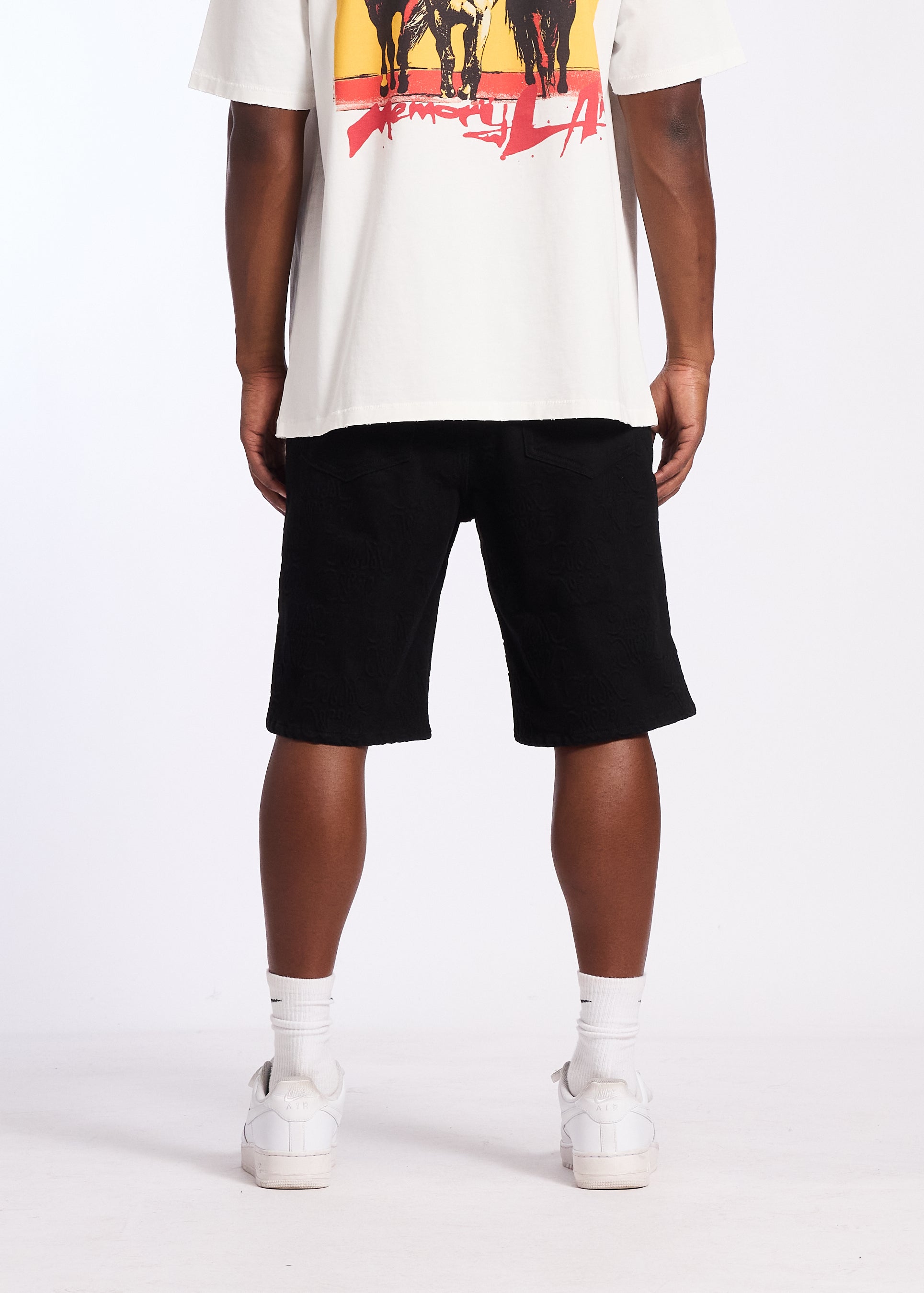 MONOGRAM DENIM SHORT