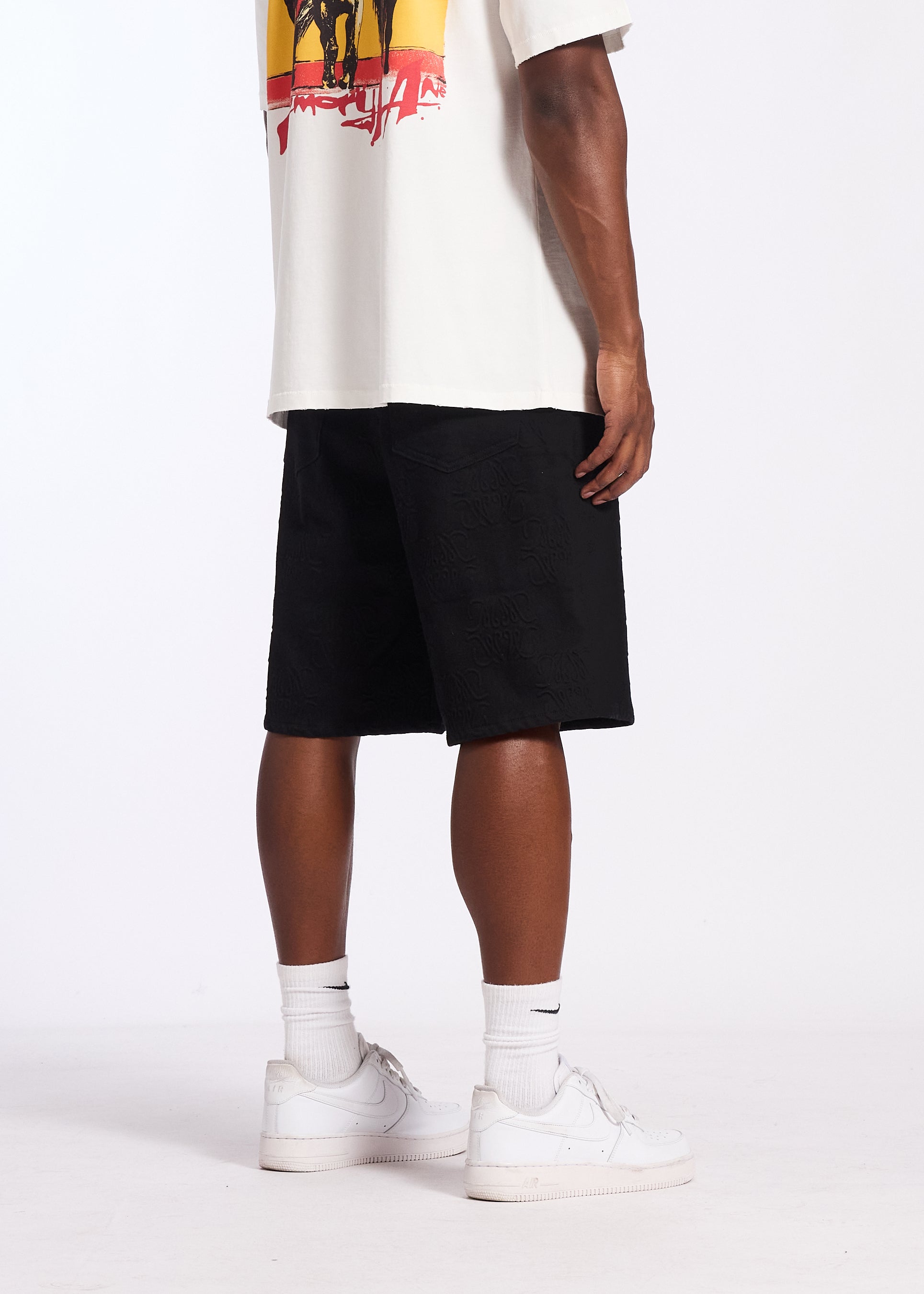 MONOGRAM DENIM SHORT