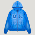 INITIAL ZIP HOODIE