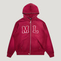 INITIAL ZIP HOODIE