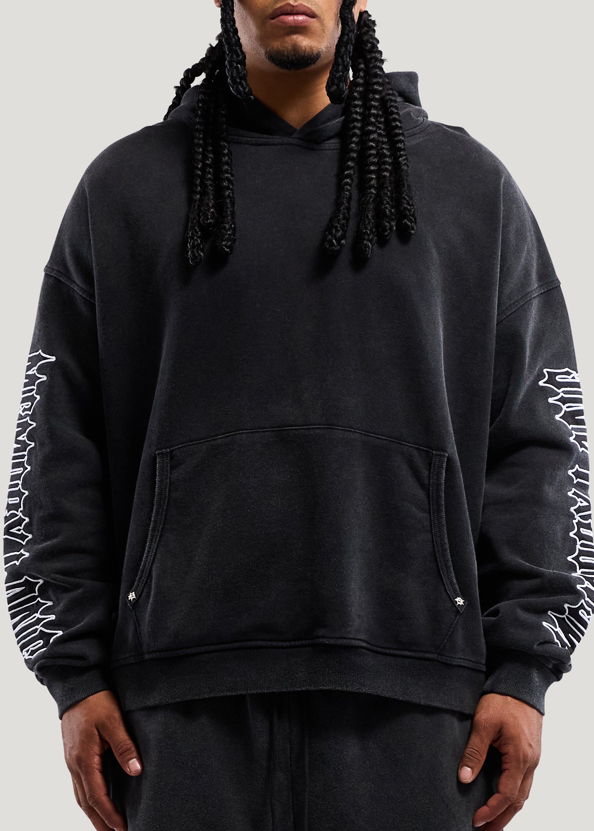 IRON TEXT HOODIE