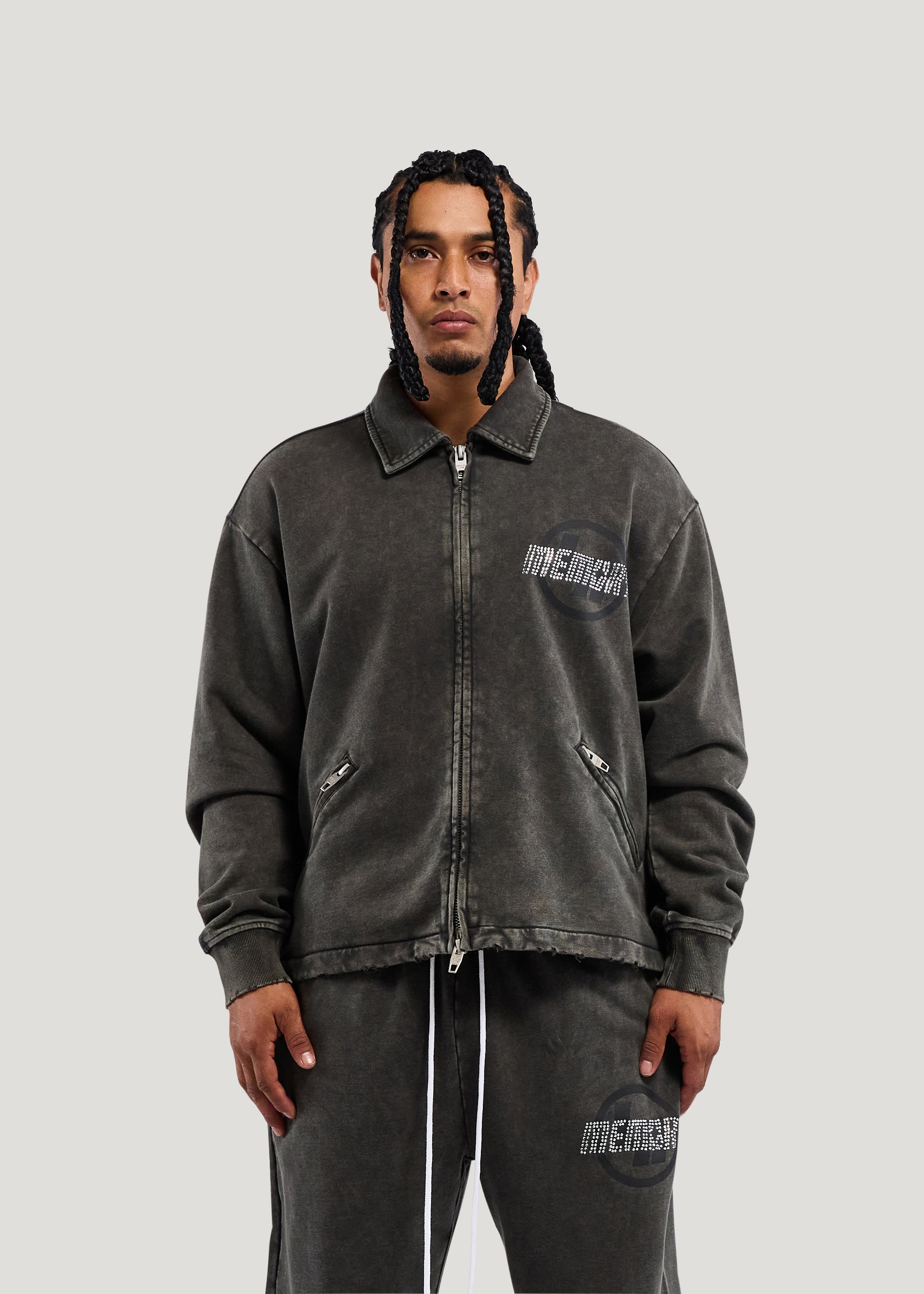 R.I. COLLARED ZIP JACKET