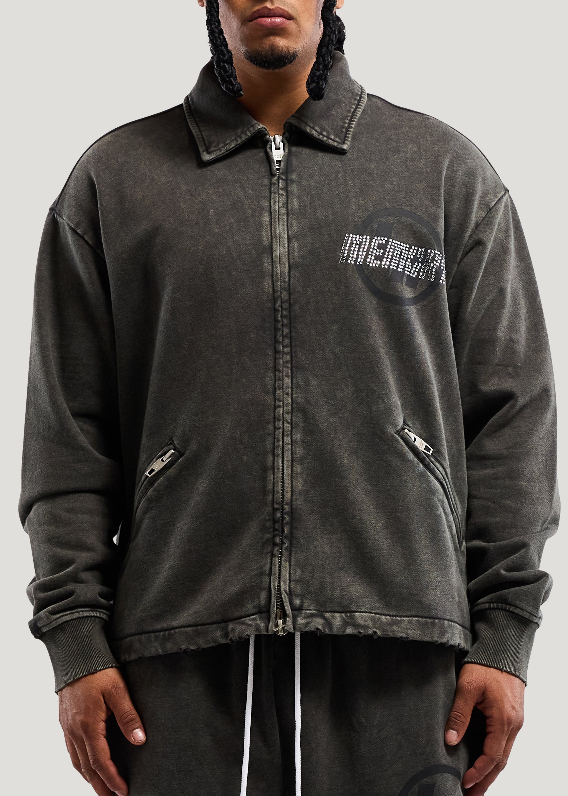 R.I. COLLARED ZIP JACKET