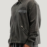 R.I. Collared Zip Jacket (Charcoal)