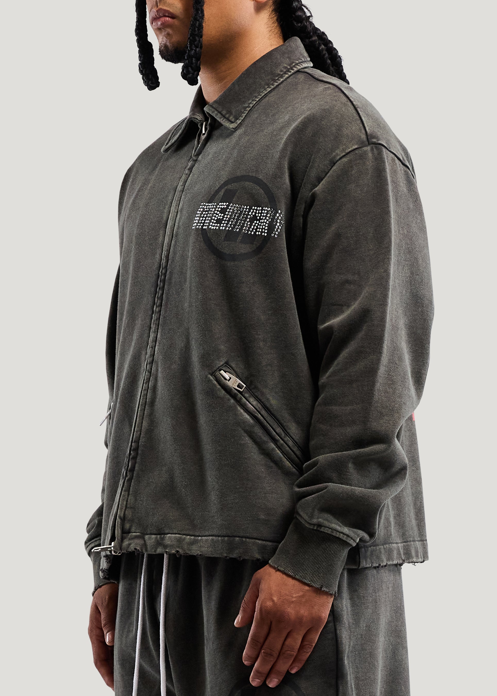 R.I. COLLARED ZIP JACKET