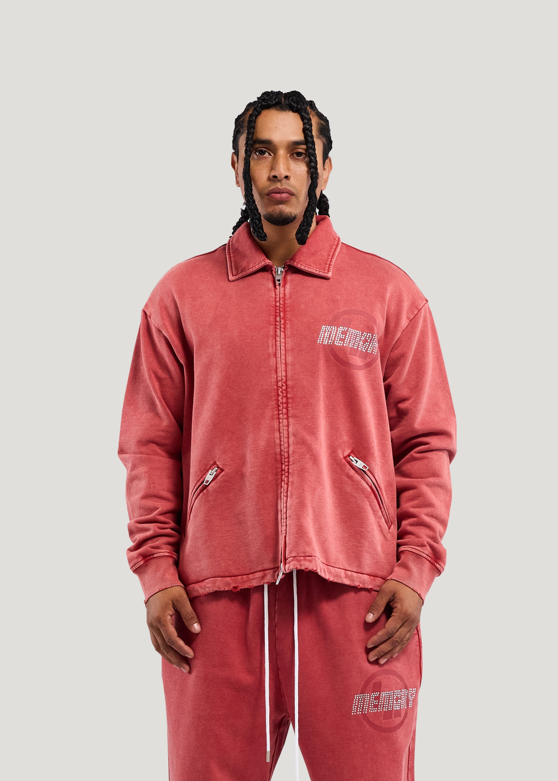 R.I. COLLARED ZIP JACKET