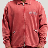R.I. Collared Zip Jacket (Faded Red)