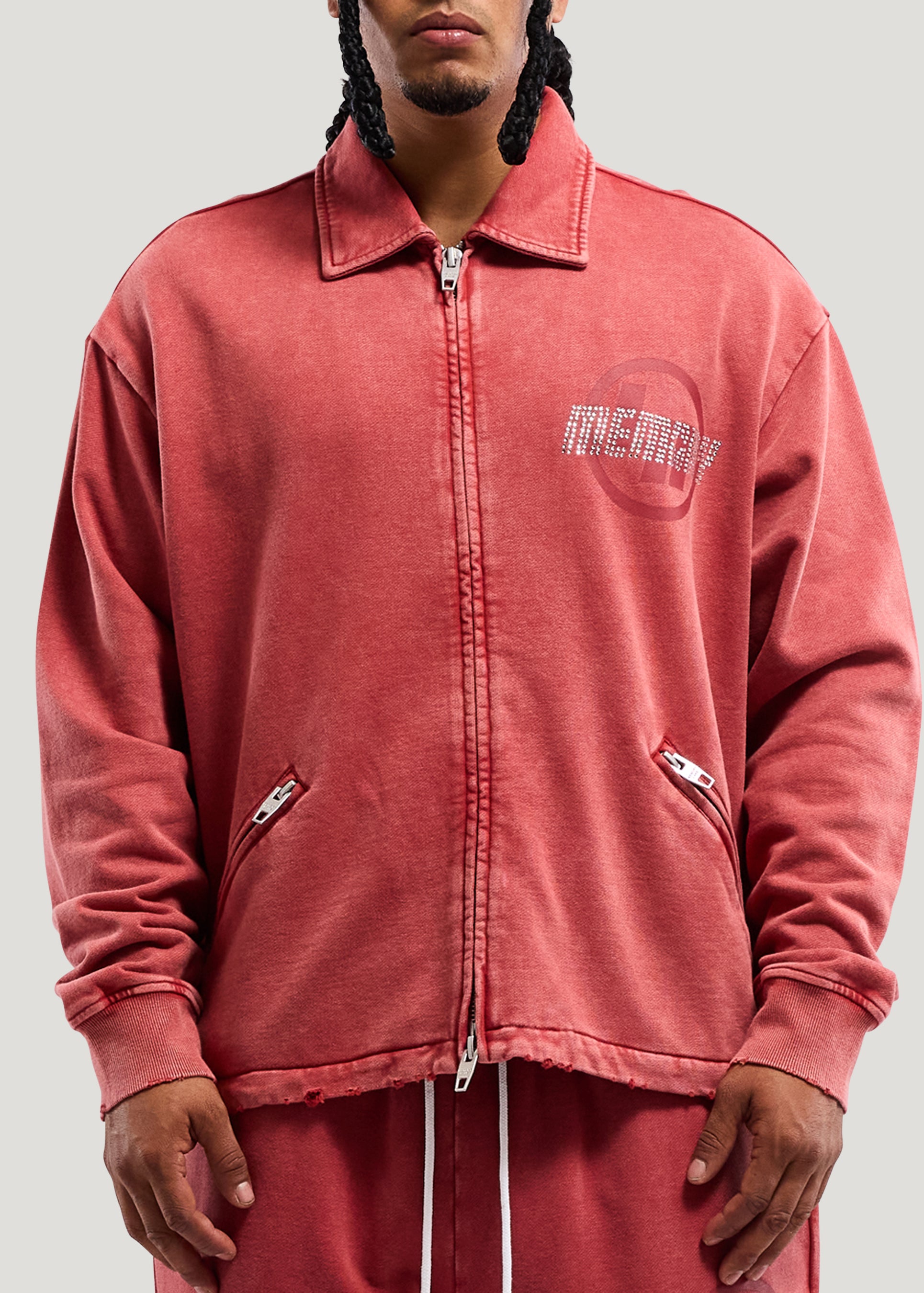 R.I. COLLARED ZIP JACKET