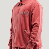 R.I. Collared Zip Jacket (Faded Red)