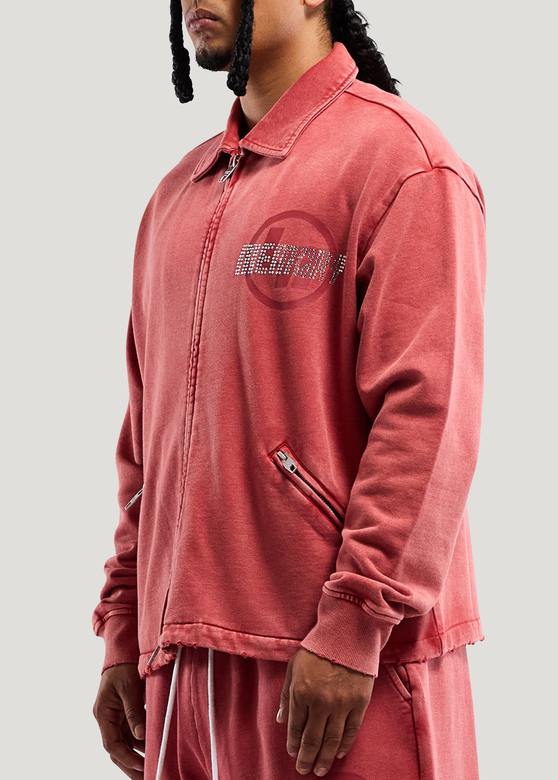 R.I. COLLARED ZIP JACKET
