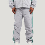 Color Block Windbreaker Pant (Light Gray)