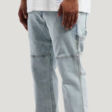 Panelled Knee Work Denim (Light Wash)