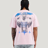Ghost Rider Tee - Rhinstones (Dust Pink)