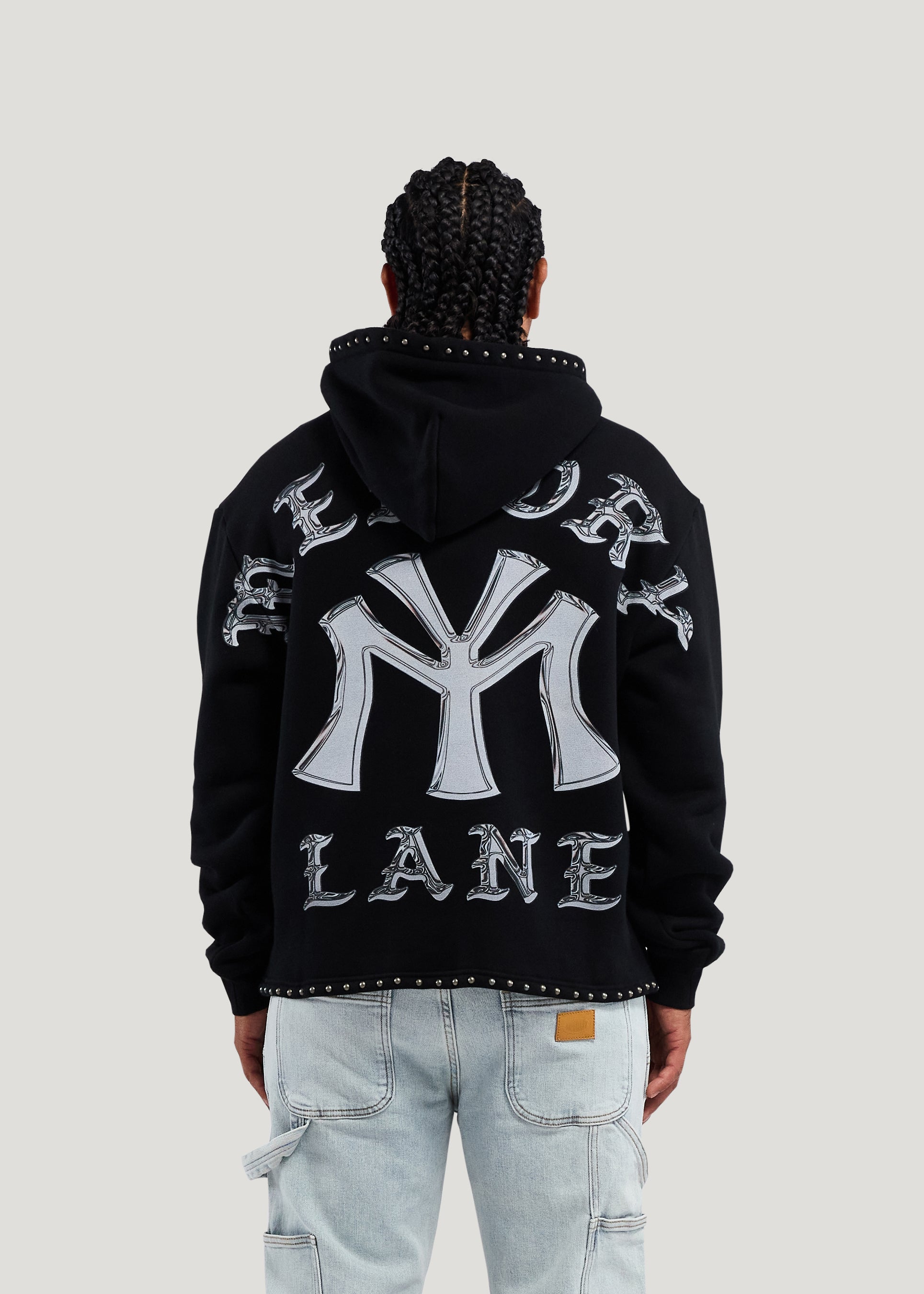 M-SHIELD STUDDED CROP HOODIE