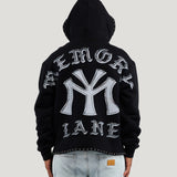 M-Shield Studded Crop Hoodie (Black)