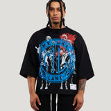 Layered Icons Crop Tee (Black)